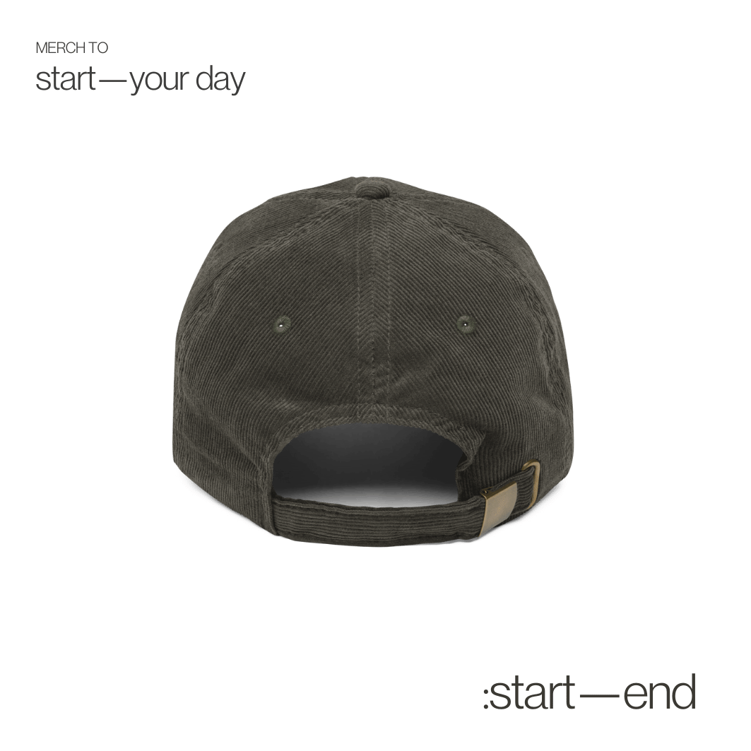 :start—end corduroy hat