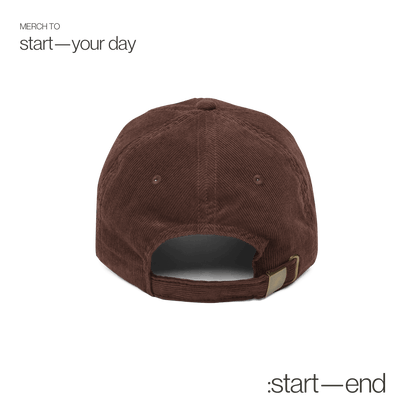 : start—end corduroy hat