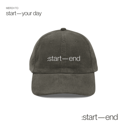 :start—end corduroy hat